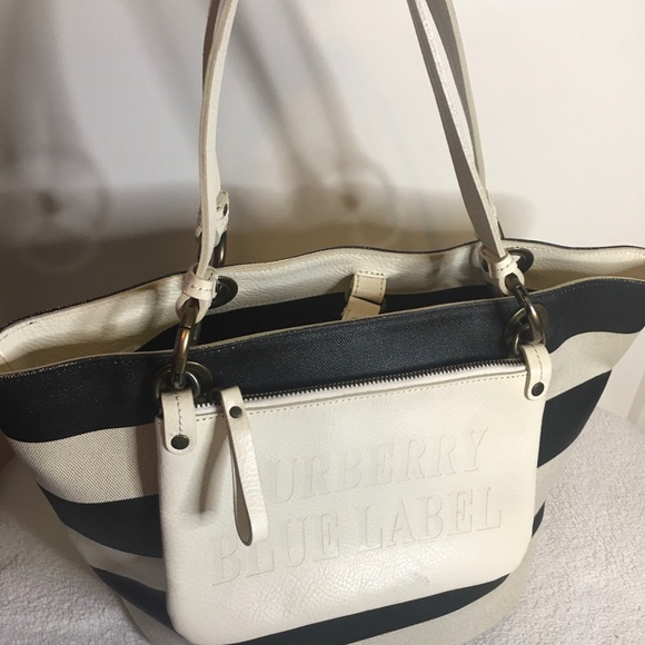 Burberry Blue Label Stripe Canvass - Picture 4 of 6